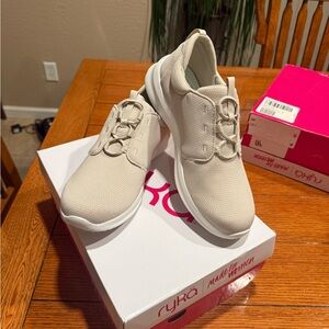 Ryka Vibrant Pink Lace-Up Sneakers